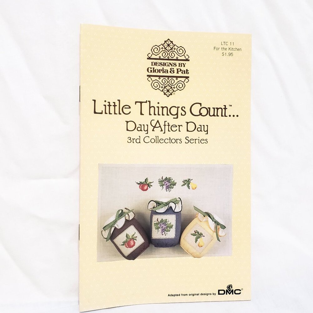Little Things Count Day After Day 3rd 1989 Cross Stitch Leaflet Gloria & Pat
